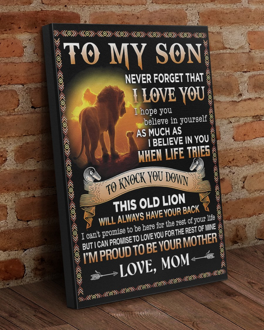 CANVAS FOR SON - BEST GIFT FROM MOM - NTTD00 (SKU2604-149)