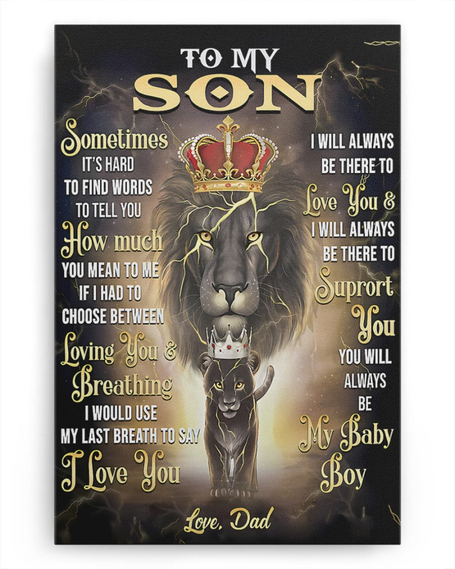 CANVAS FOR SON - BEST GIFT FROM DAD - NTTD00 (SKU2604-139)