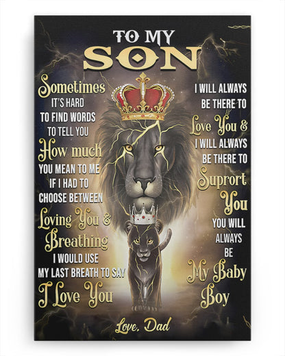CANVAS FOR SON - BEST GIFT FROM DAD - NTTD00 (SKU2604-139)