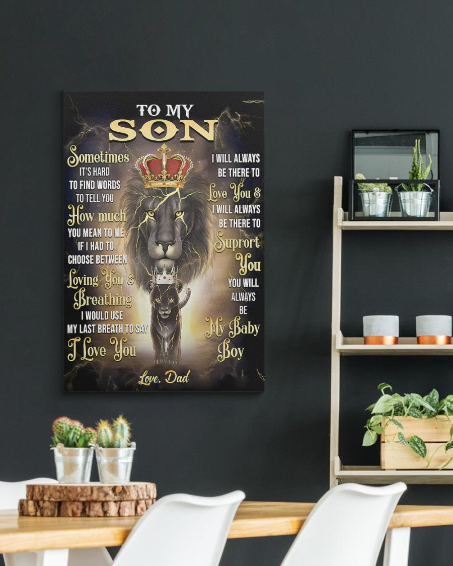 CANVAS FOR SON - BEST GIFT FROM DAD - NTTD00 (SKU2604-139)