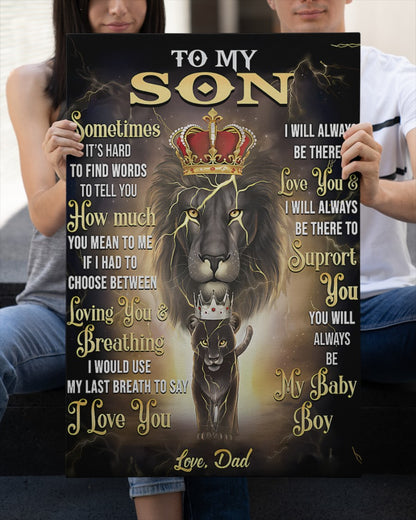 CANVAS FOR SON - BEST GIFT FROM DAD - NTTD00 (SKU2604-139)