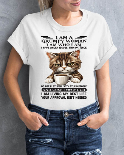 GRUMPY WOMAN - BIRTHDAY SHIRT FOR WOMEN - NTTD00 (SKU2602-182-00)