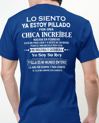 Febrero Chica Increíble - Regalo especial para tu novio - T02 (SKU04-112)