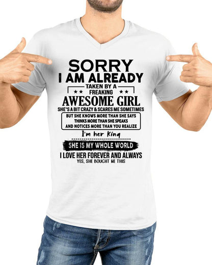 TO MY HUSBAND/BOYFRIEND - TAKEN BY A FREAKING AWESOME GIRL - GIFT FROM WIFE/GIRLFRIEND - NTTD00 (SKU.AT16-00)