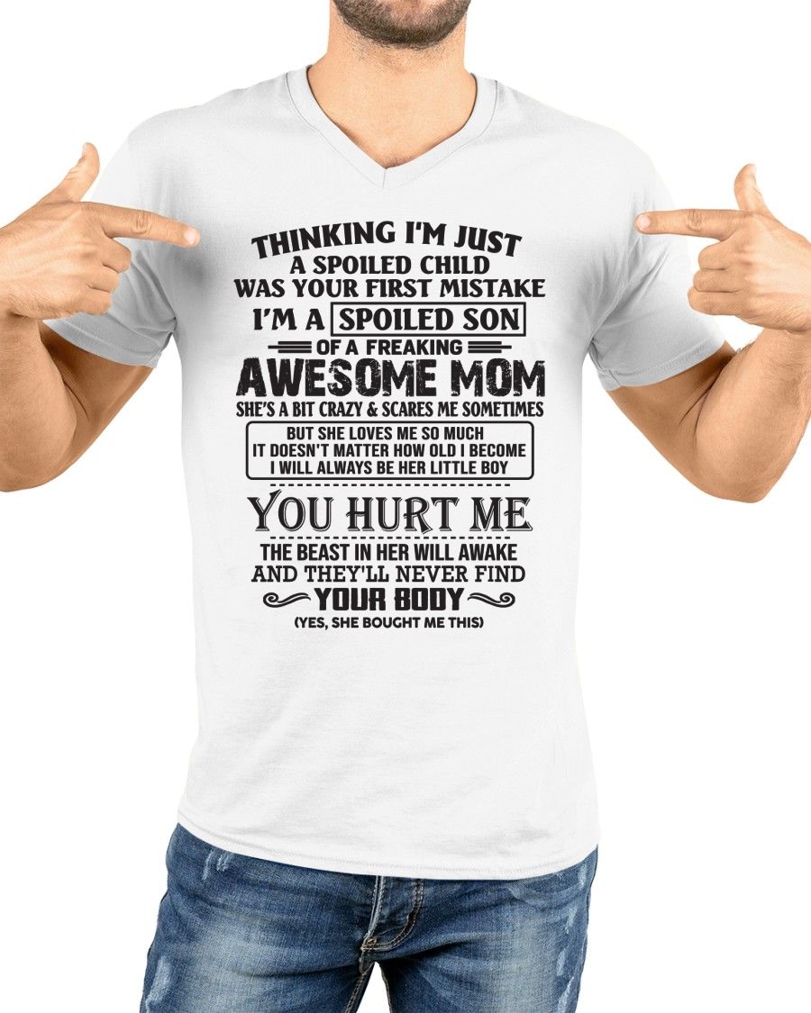 SPOILED SON T-SHIRT - GIFT FROM MOM - NTTD00 (SKU09-08-00)