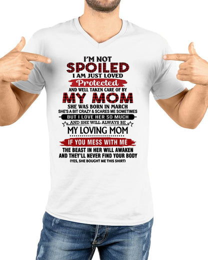 MARCH - PROTECTED BY MY MOM - PERFECT GIFT FOR YOUR CHILDREN - GIFT FROM MOM - NTTD03 (SKU2602-95-03)