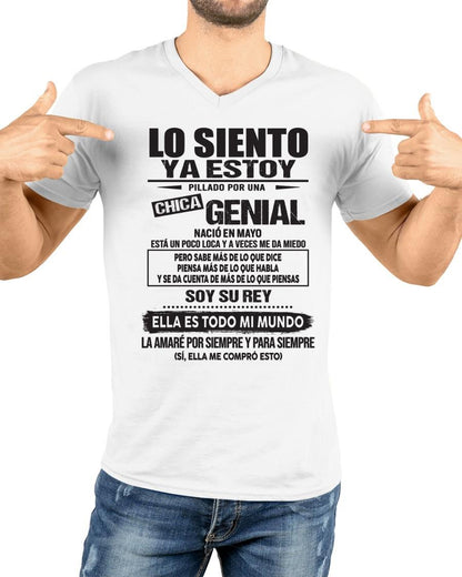 Mayo Chica Genial - Regalo especial para tu novio - T05 (SKU05-95-05)