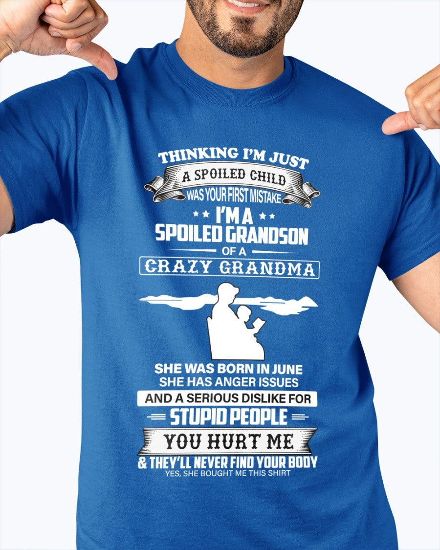 Spoiled by Grandma Shirt June Edition – From Grandma to Grandson NTTD06 (SKU-GMS2-06)
