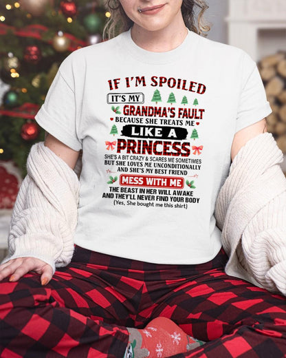 CHRISTMAX T-SHRIT FOR GRANDDAUGHTER - GIFT FROM GRANDMA - NTTD00