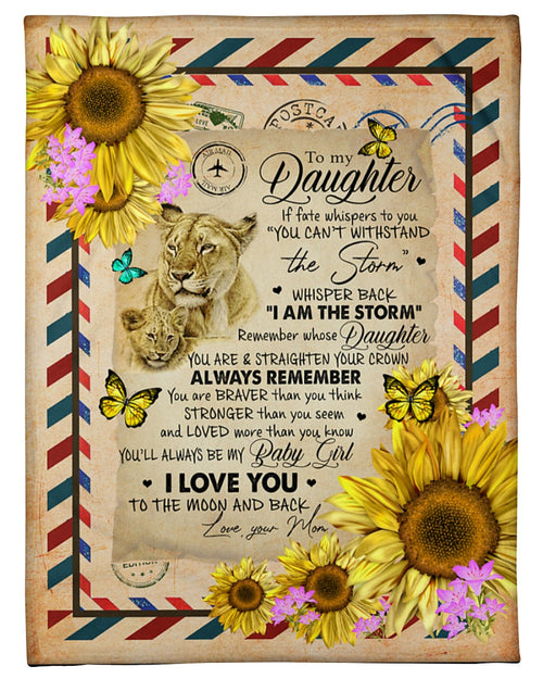 MOM and DAUGHTER - Special gift for Daughter - Blanket (SKU2604-14)