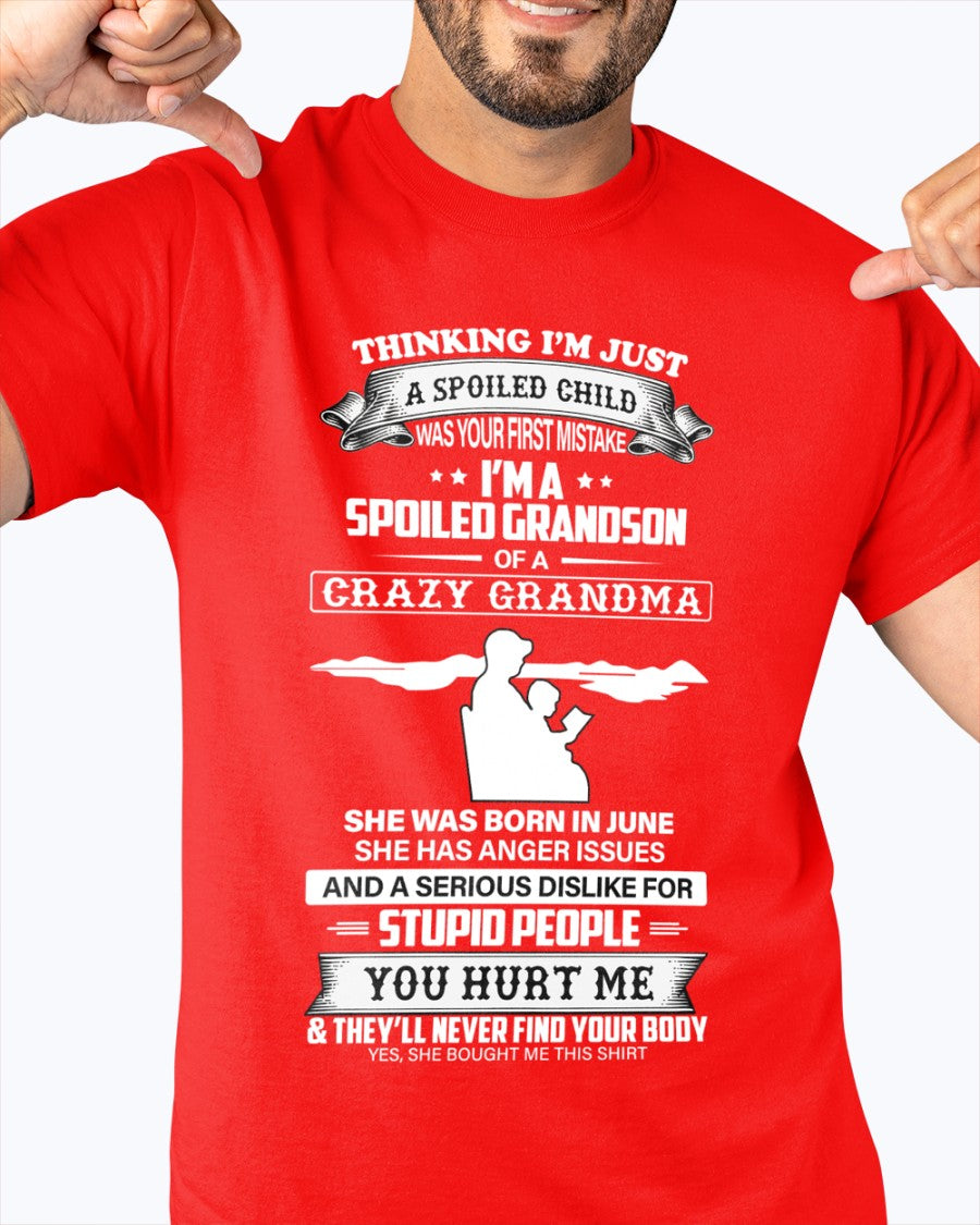Spoiled by Grandma Shirt June Edition – From Grandma to Grandson NTTD06 (SKU-GMS2-06)
