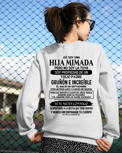 Septiembre - Padre increíble nacido en septiembre - Regalo perfecto para tu hija - T09 (SKU05-91-09)
