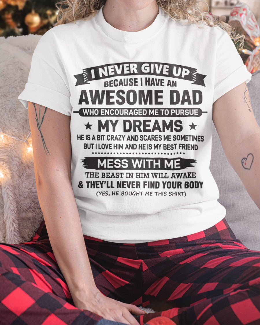 Awesome Dad – Gift for Daughter NTTD00 (SKU08-24-00)