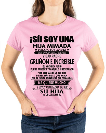 (Junio) Padre Increíble - Regalo especial para hija - T06 (Sku.TbnA16)
