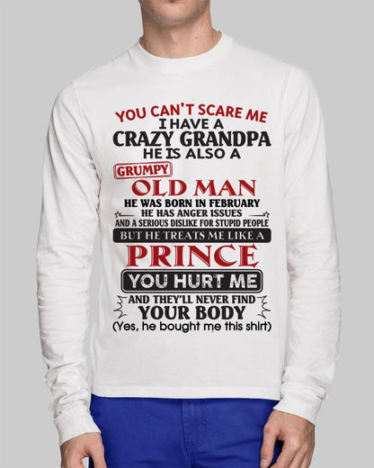 February – You Can’t Scare Me I Have A Crazy Grandpa – Gift For Grandson And Granddaughter From Grandpa – NTTD02 (SKU10-186-02)