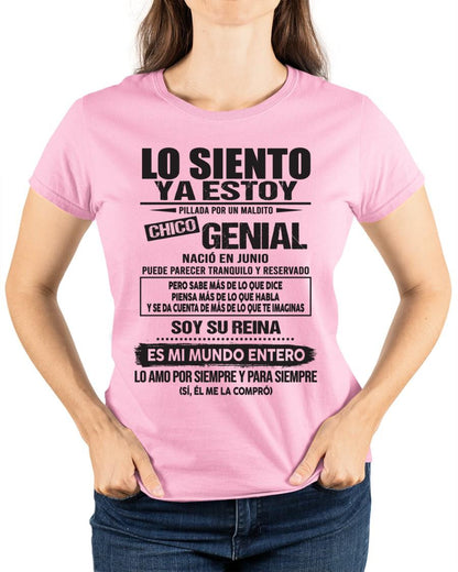 Junio - Chico genial Nació en junio - Regalo especial para novia - T06 (SKU04-18)