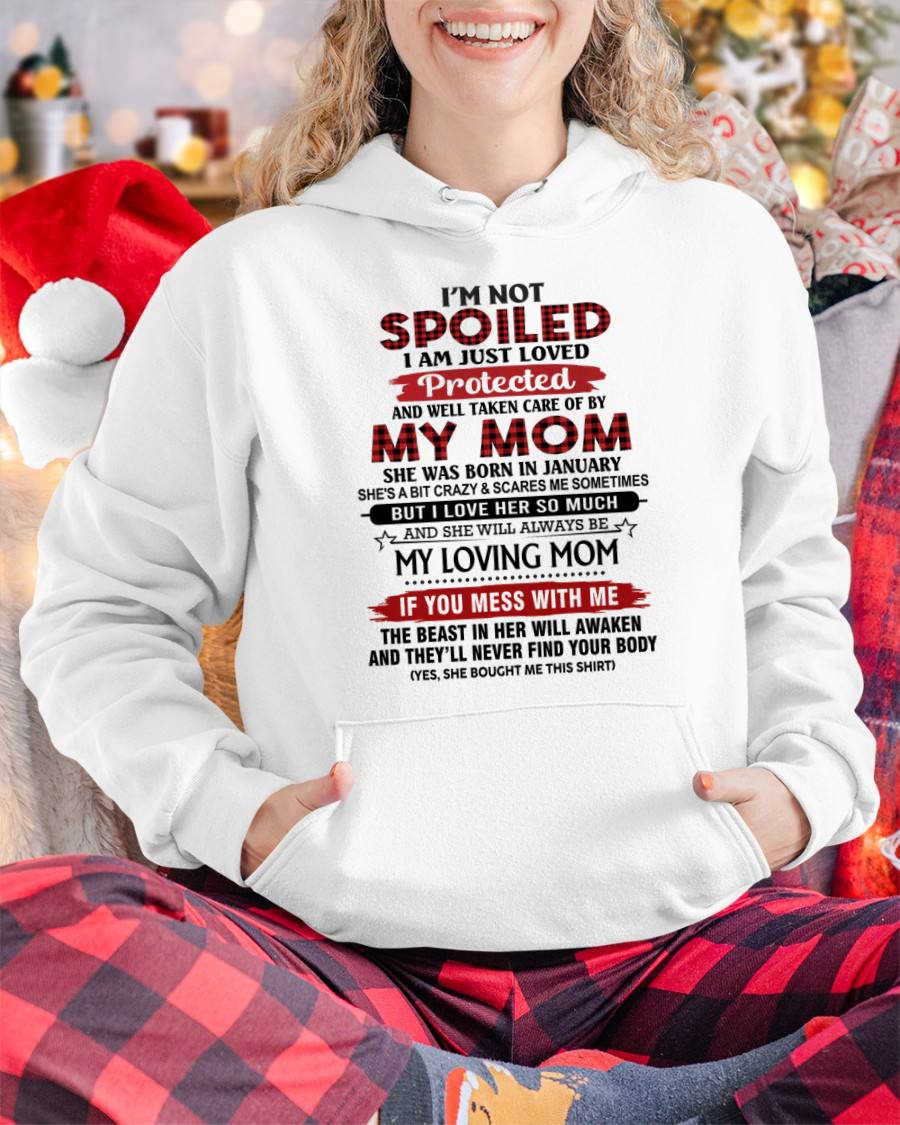 JANUARY - PROTECTED BY MY MOM - PERFECT GIFT FOR YOUR CHILDREN - GIFT FROM MOM - NTTD01 (SKU2602-95-01)