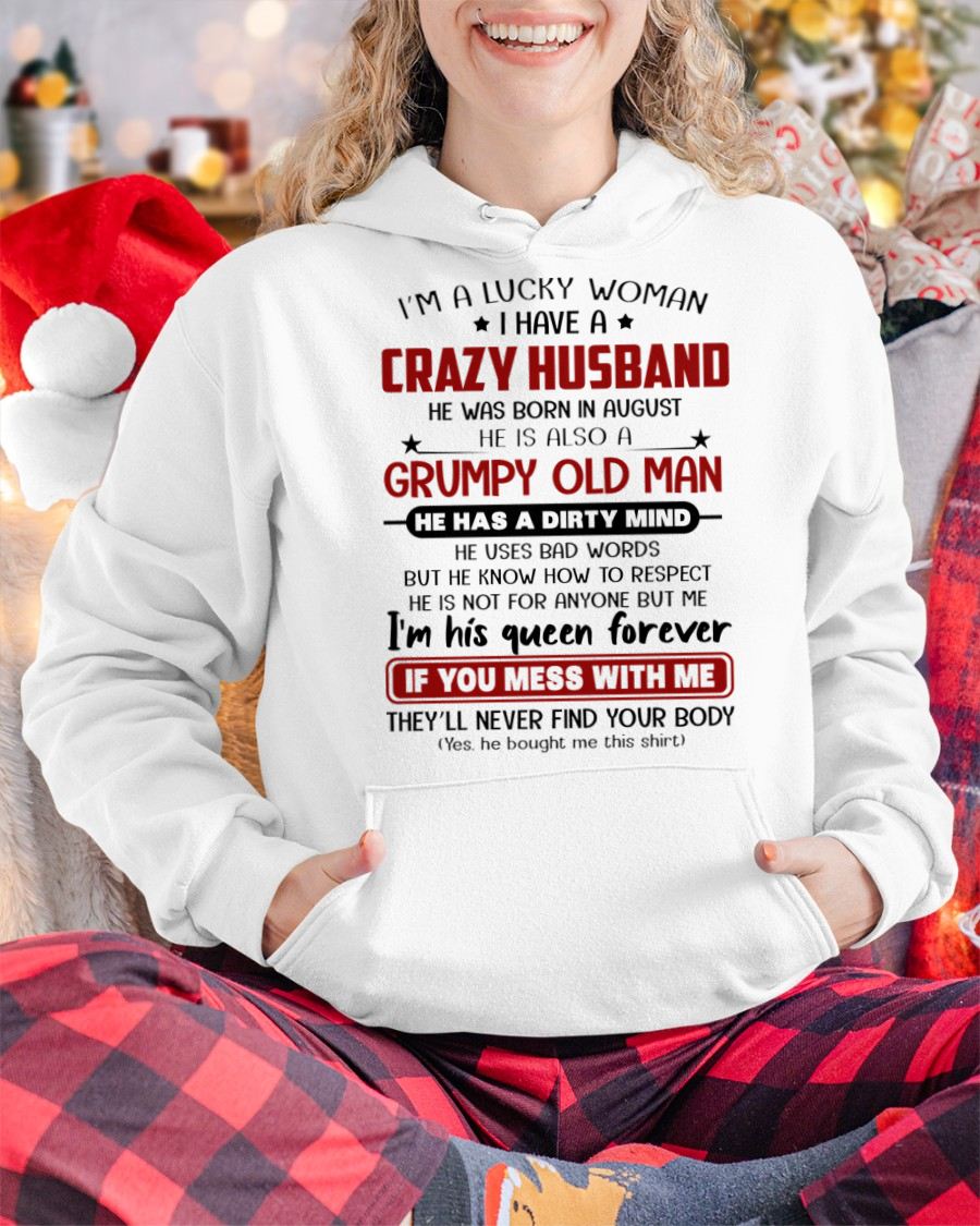AUGUST - TO MY WIFE - I'M A LUCKY WOMAN - GIFT FROM HUSBAND - NTTD08 (SKU12-282-08)