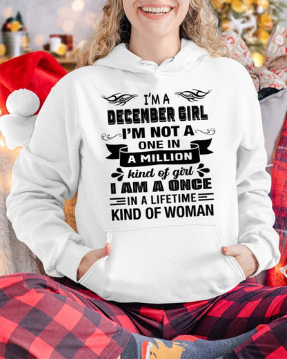 DECEMBER - ONCE IN A LIFE TIME WOMAN - BIRTHDAY SHIRT FOR WOMEN - NTTD12 (SKU26T-01224-12)