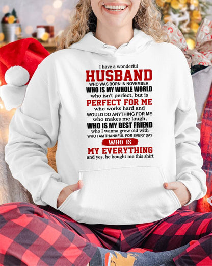 NOVEMBER -  I HAVE A WONDERFUL HUSBAND - GIFT FROM HUSBAND - NTTD11 (SKU2602-153-11)