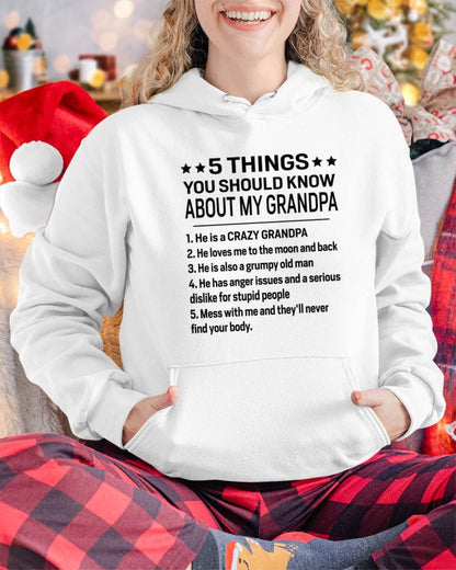 FIVE THINGS YOU SHOULD KNOW ABOUT MY GRANDPA - GIFT FROM GRANDPA - NTTD00 (SKU2603-134-00)