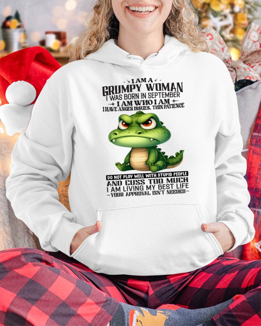 SEPTEMBER - GRUMPY WOMAN - BIRTHDAY SHIRT FOR WOMEN - NTTD09 (SKU2602-183-09)