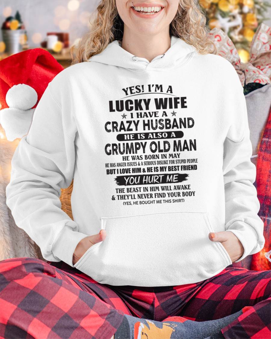 MAY - TO MY WIFE - I'M A LUCKY WIFE - GIFT FROM HUSBAND - NTTD05 (SKU11-30-05)