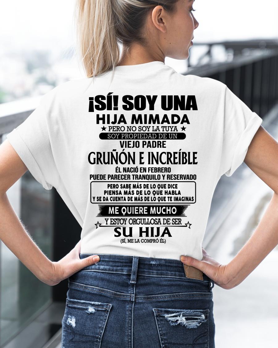 Febrero Padre Increíble - Regalo especial para hija - TBN - T02 (SKU04-109-02)