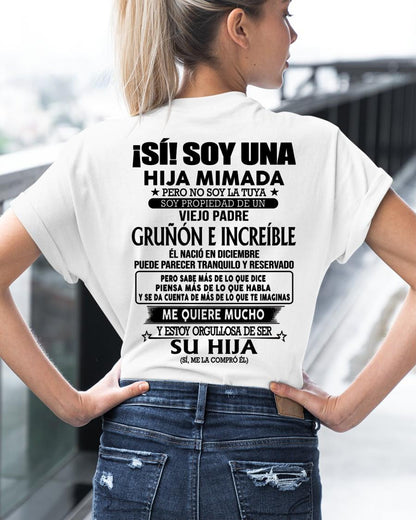 Diciembre Padre Increíble - Regalo especial para hija - TBN - T12 (SKU04-109-12)