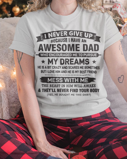 Awesome Dad – Gift for Daughter NTTD00 (SKU08-24-00)