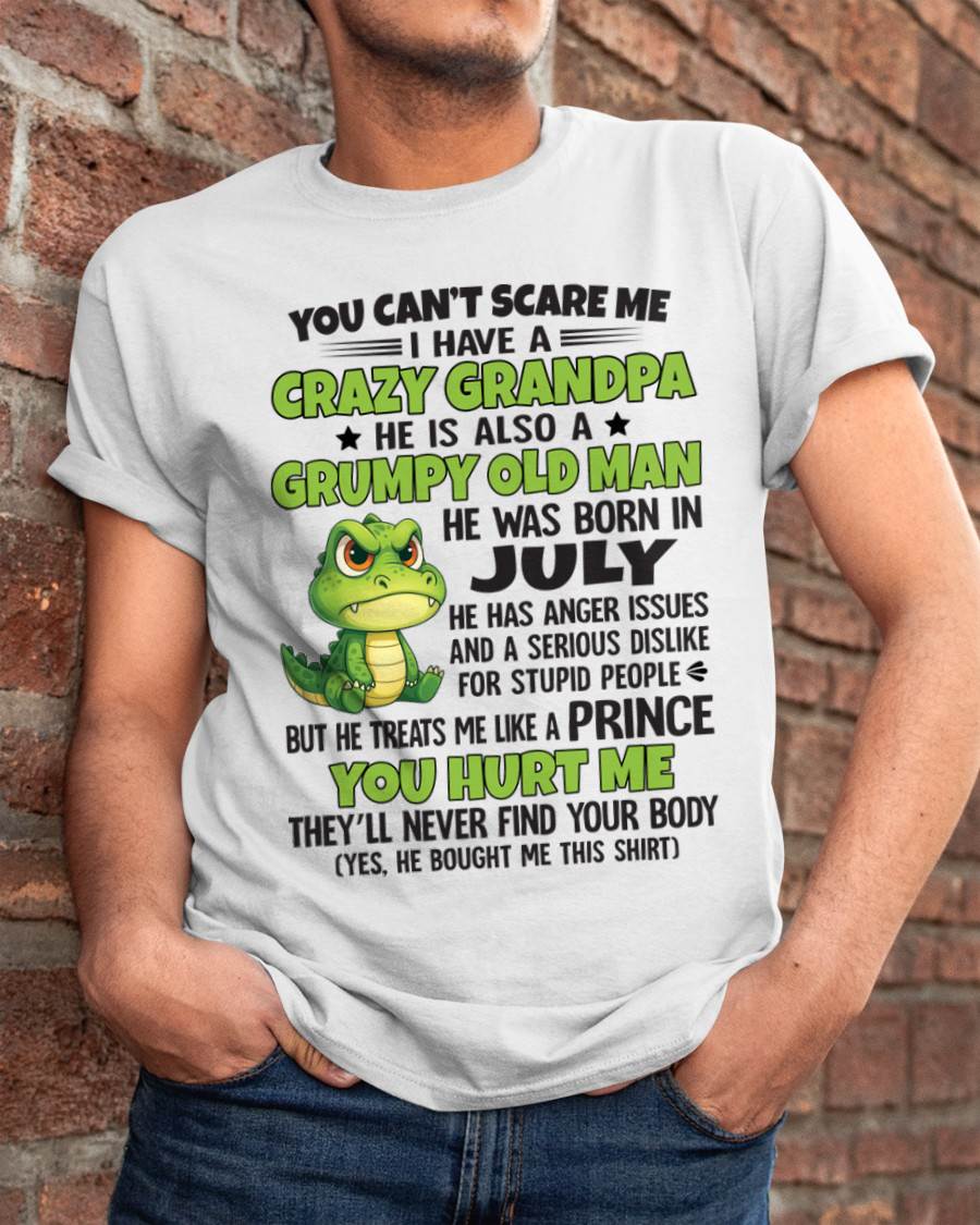 YOU CAN’T SCARE ME - GIFT FOR GRANDSON AND GRANDDAUGHTER FROM GRANDPA - NTTD07 (SKU09-121-07)