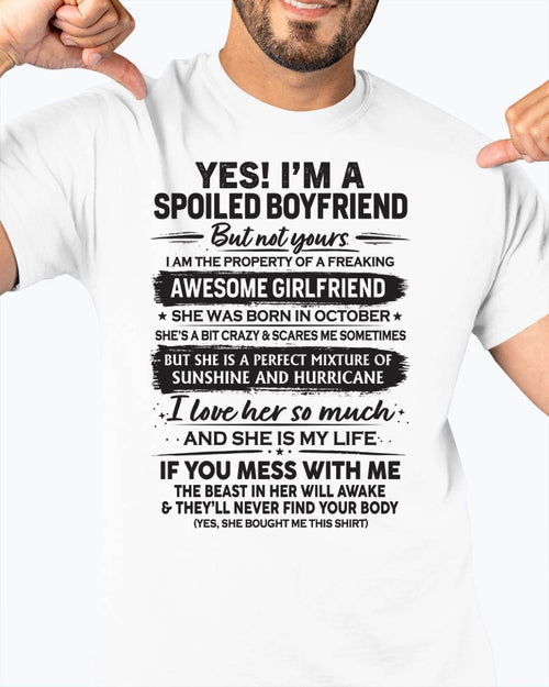 OCTOBER - I'M A SPOILED BOYFRIEND - GIFT FROM WIFE/GIRLFRIEND - NTTD10 (SKU26T-01250-10)