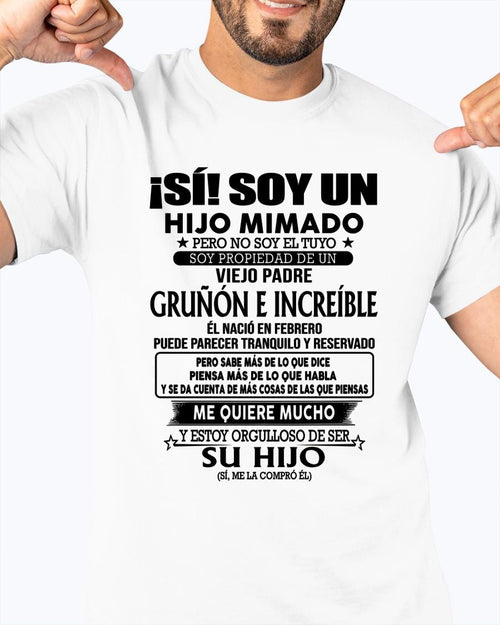 (Febrero) Padre Increíble - Regalo especial para hijo - T02 (Sku.tbn07-02)