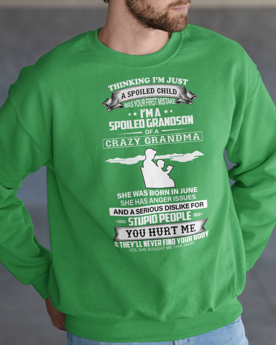 Spoiled by Grandma Shirt June Edition – From Grandma to Grandson NTTD06 (SKU-GMS2-06)