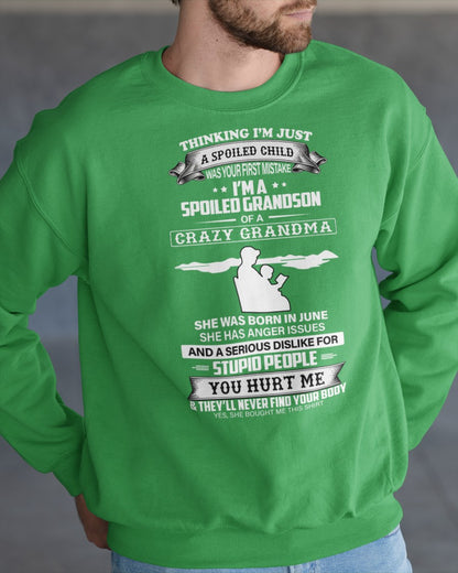 Spoiled by Grandma Shirt June Edition – From Grandma to Grandson NTTD06 (SKU-GMS2-06)