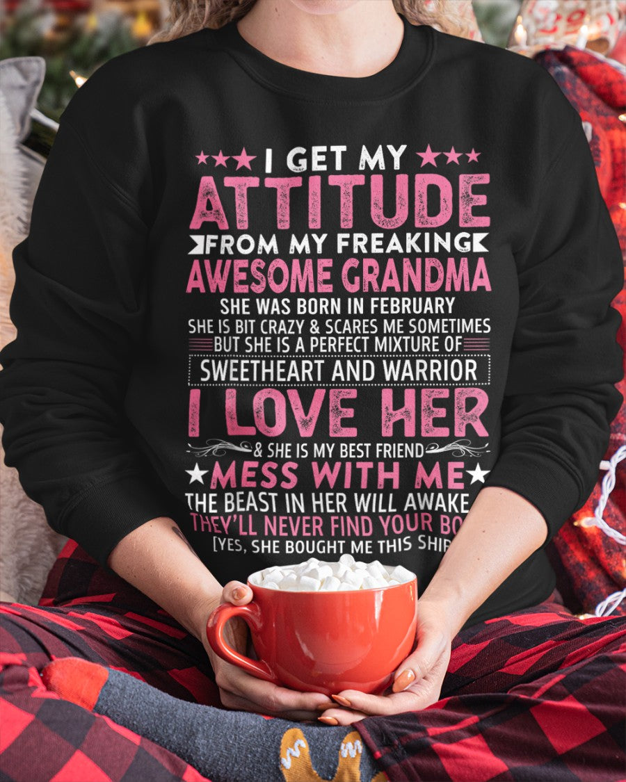 I GET MY ATTITUDE FROM MY GRANDMA FEBRUARY EDITION – FROM GRANDMA TO GRANDDAUGHTER NTTD02 (SKU07-163-02)
