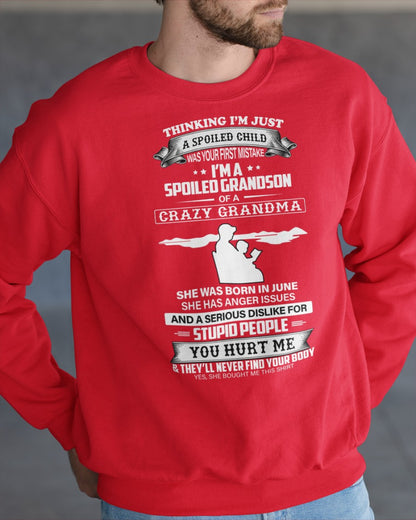Spoiled by Grandma Shirt June Edition – From Grandma to Grandson NTTD06 (SKU-GMS2-06)