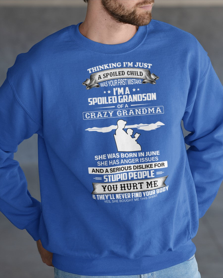 Spoiled by Grandma Shirt June Edition – From Grandma to Grandson NTTD06 (SKU-GMS2-06)