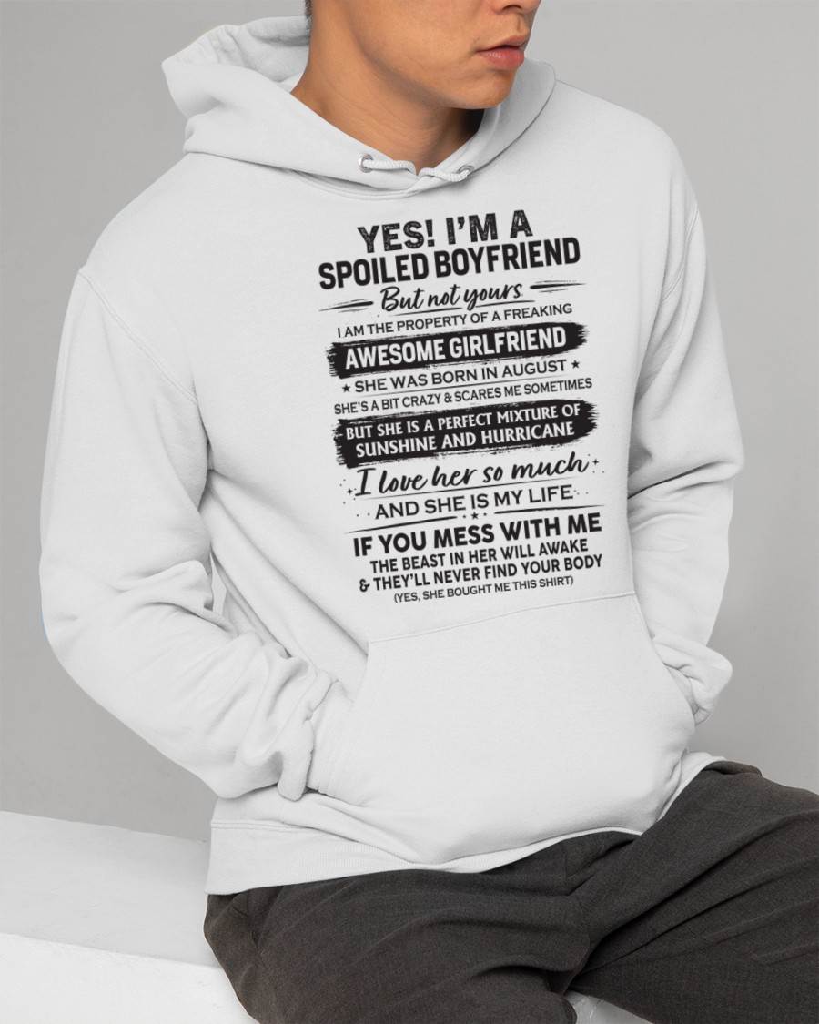 AUGUST - I'M A SPOILED BOYFRIEND - GIFT FROM WIFE/GIRLFRIEND - NTTD08 (SKU26T-01250-08)