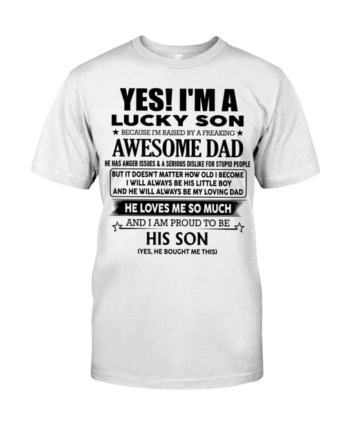 Awesome Dad - perfect gift for your son from Dad - HL00 (SKUT-2010LUCKYDD)