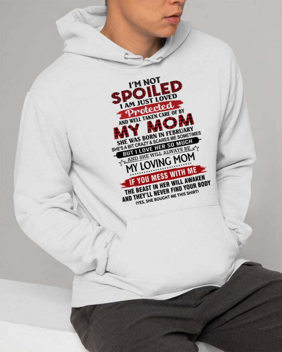 FEBRUARY - PROTECTED BY MY MOM - PERFECT GIFT FOR YOUR CHILDREN - GIFT FROM MOM - NTTD02 (SKU2602-95-02)