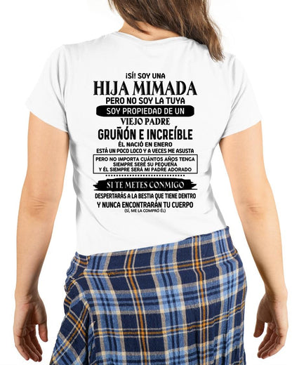 Enero - Padre increíble nacido en enero - Regalo perfecto para tu hija - T01 (SKU05-91-01)