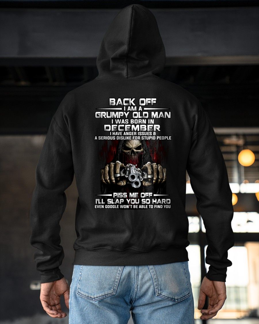 DECEMBER - GRUMPY OLD MAN - BIRTHDAY T-SHIRT FOR MEN - NTTD12 (SKU09-109-12)