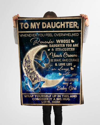 To my Daughter from Mom Blanket