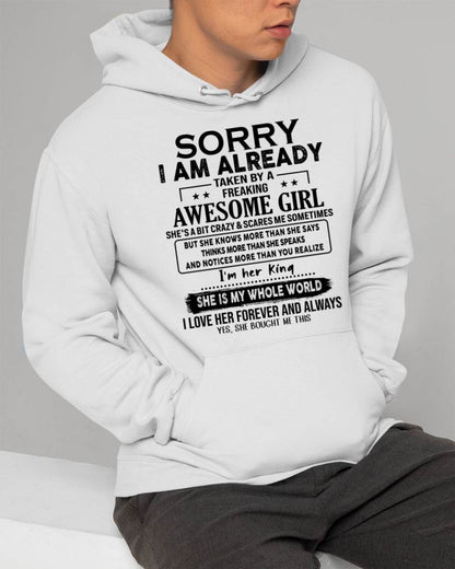 TO MY HUSBAND/BOYFRIEND - TAKEN BY A FREAKING AWESOME GIRL - GIFT FROM WIFE/GIRLFRIEND - NTTD00 (SKU.AT16-00)