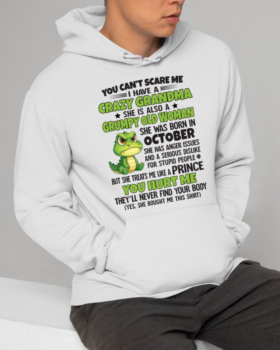 OCTOBER - YOU CAN'T SCARE ME - FOR GRANDSON - GIFT FROM GRANDMA - NTTD10 (SKU09-85-10)
