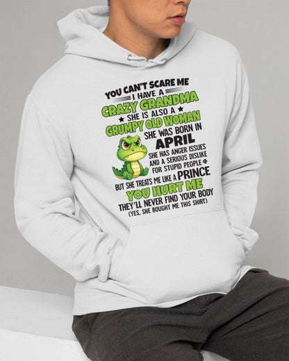 APRIL - YOU CAN'T SCARE ME - FOR GRANDSON - GIFT FROM GRANDMA - NTTD04 (SKU09-85-04)