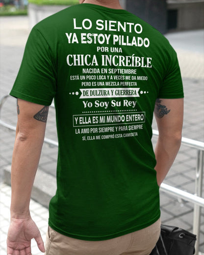 Septiembre Chica Increíble - Regalo especial para tu novio - T09 (SKU04-112)