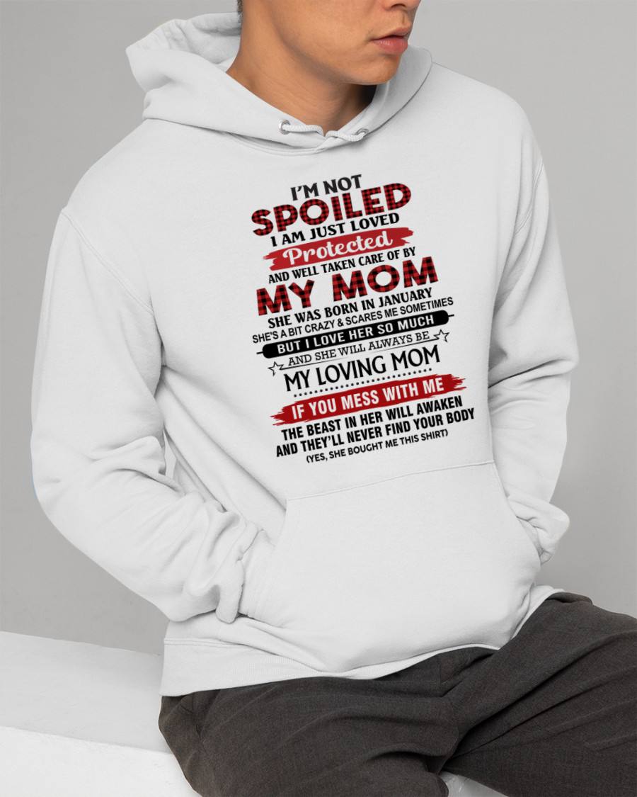 JANUARY - PROTECTED BY MY MOM - PERFECT GIFT FOR YOUR CHILDREN - GIFT FROM MOM - NTTD01 (SKU2602-95-01)