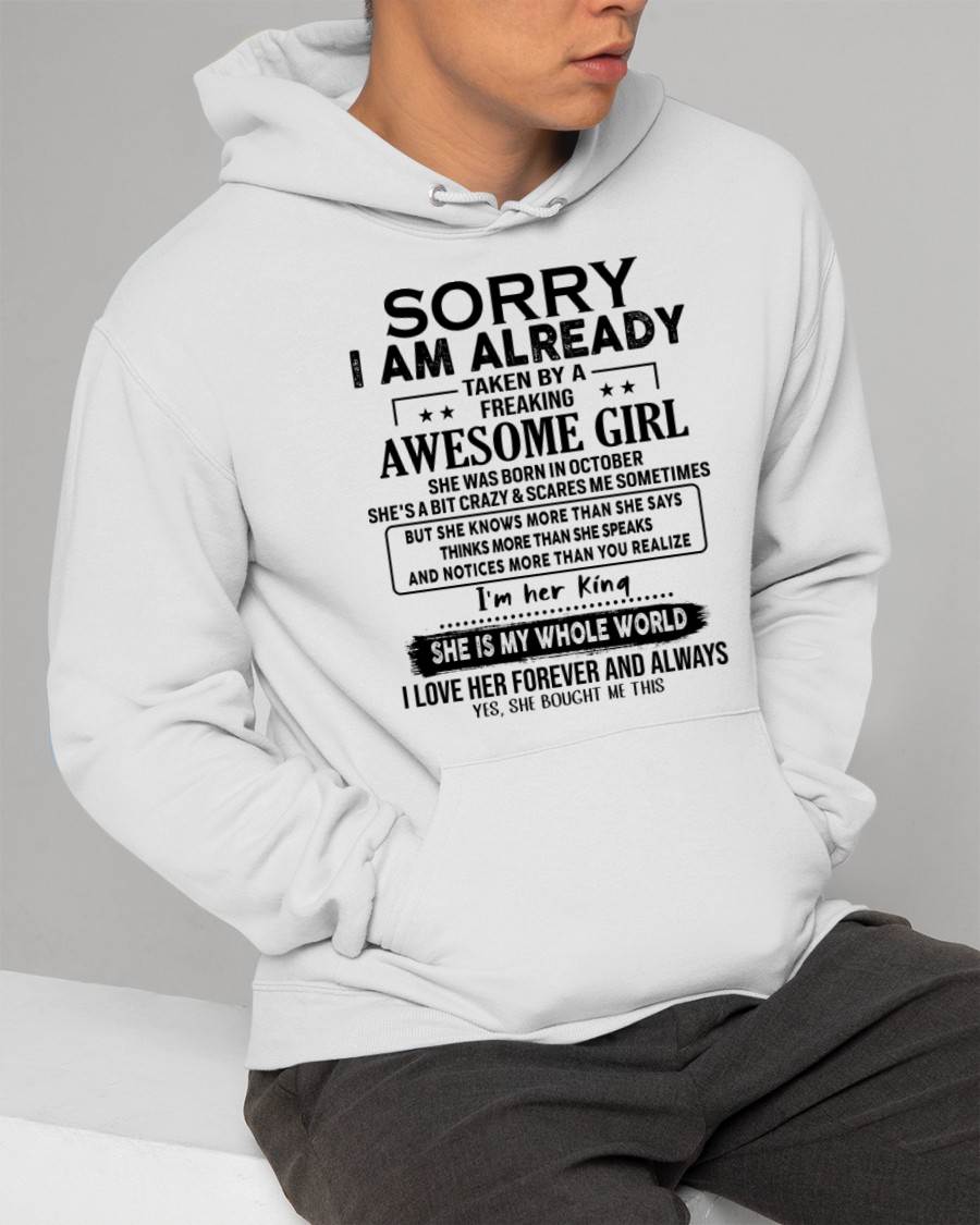 OCTOBER - TO MY HUSBAND/BOYFRIEND - TAKEN BY A FREAKING AWESOME GIRL - GIFT FROM WIFE/GIRLFRIEND - NTTD10 (SKU.AT16-10)